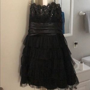 Beautiful black strapless dress